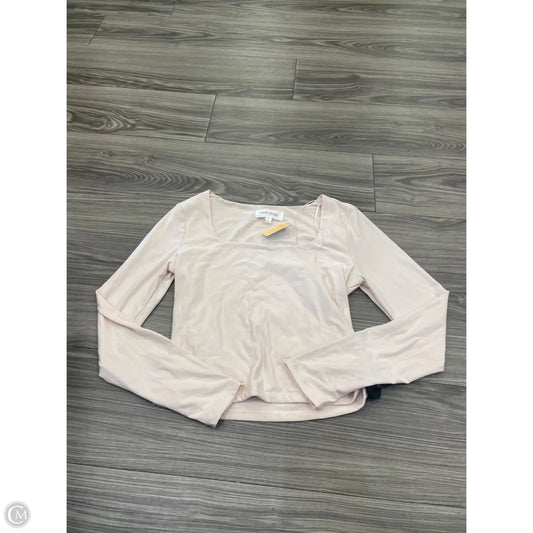 Top Long Sleeve Basic By Pink Rose In Pink, Size: L