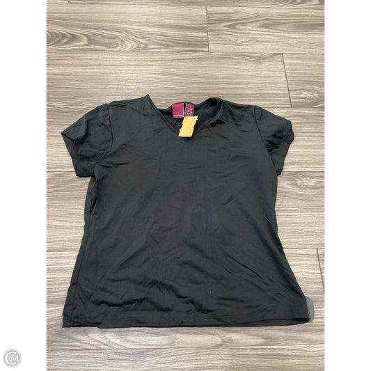 Top Short Sleeve Basic By Merona In Black, Size: M