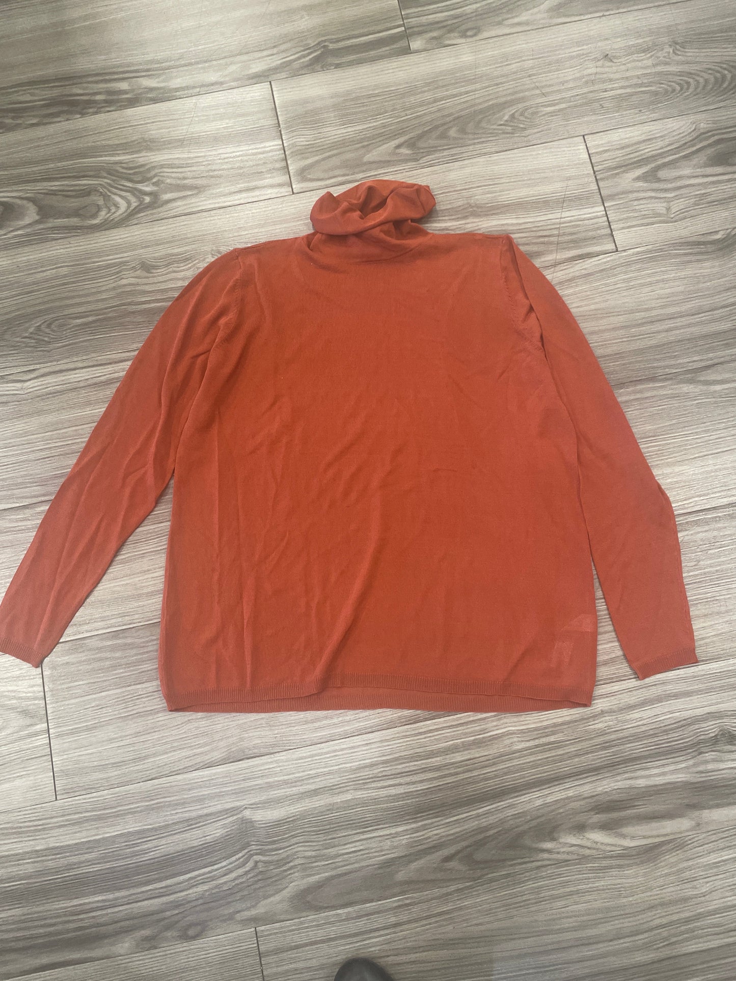 Top Long Sleeve By Eloquii In Orange, Size: L