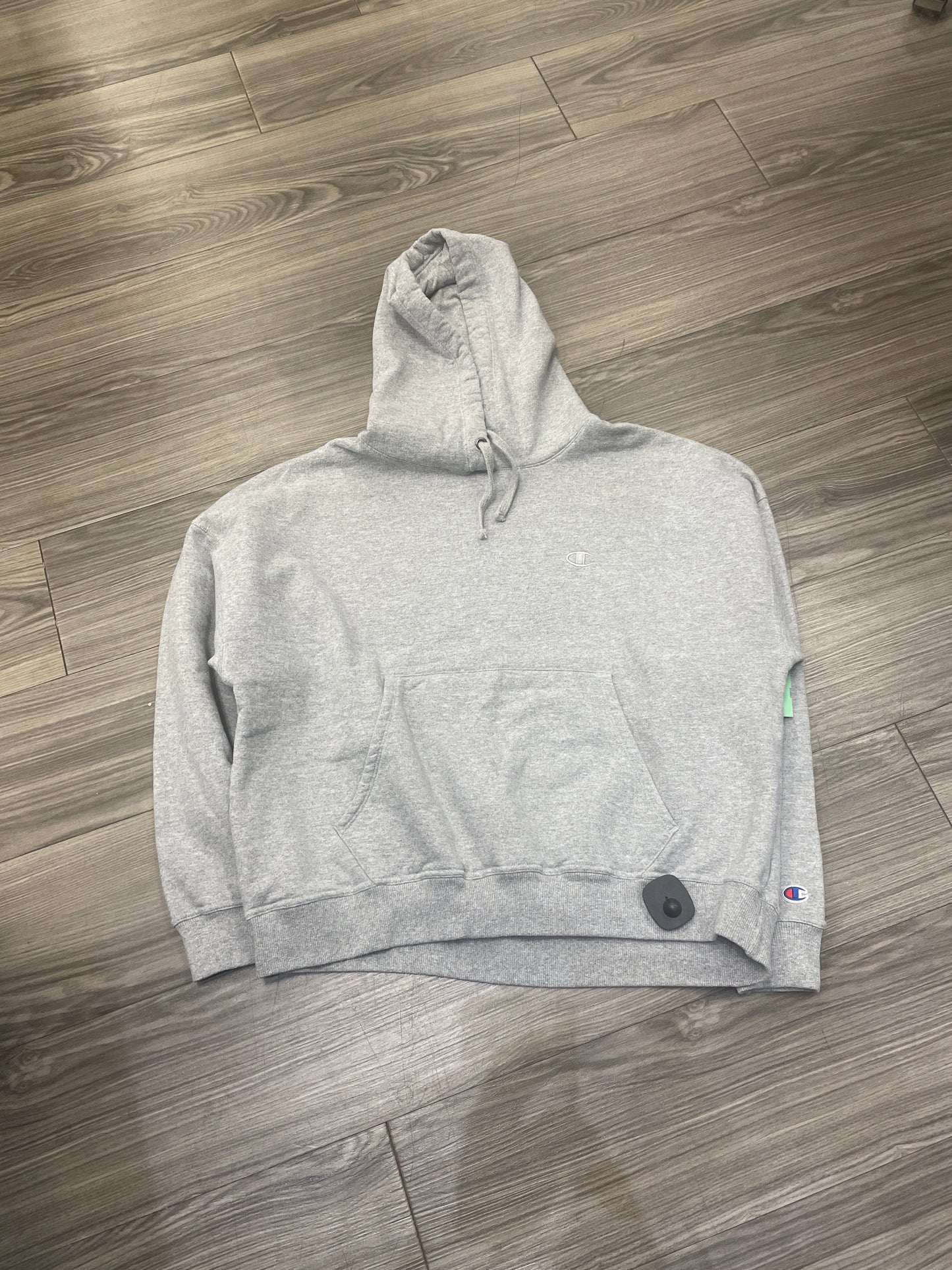 Sweatshirt Hoodie By Champion In Grey, Size: Xl