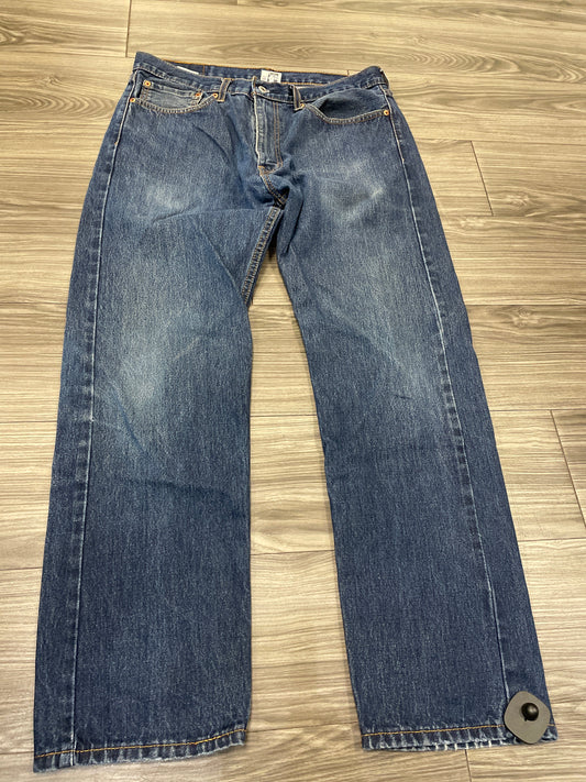 Jeans Straight By Levis In Blue, Size: 12