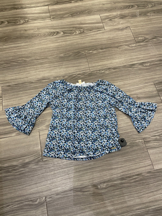 Top Long Sleeve By Michael Kors In Floral Print