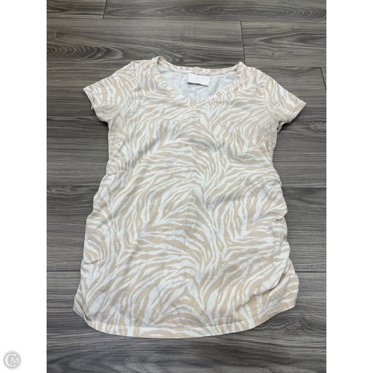 Maternity Top Short Sleeve By Isabel Maternity, Size: M