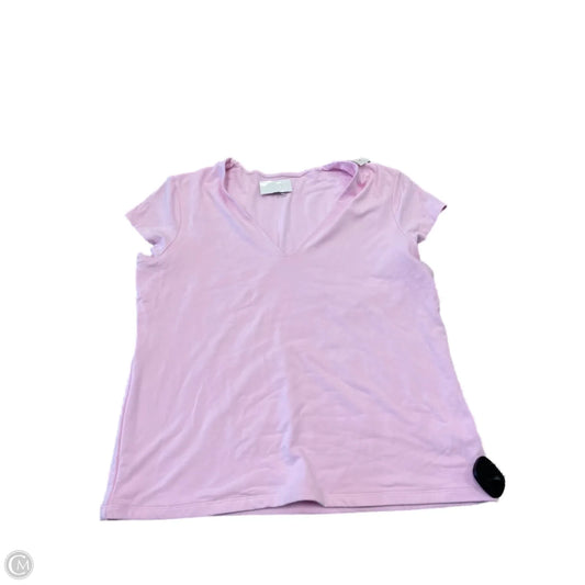 Top Short Sleeve Basic By A New Day In Pink, Size: L