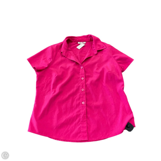 Top Short Sleeve Basic By Cato In Pink, Size: 18