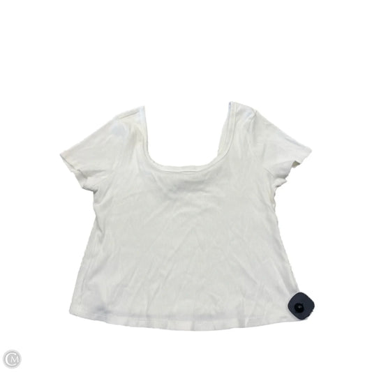 Top Short Sleeve By Universal Thread In White, Size: Xxl