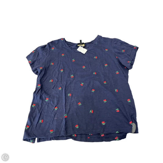 Top Short Sleeve By W5 In Blue, Size: Xl