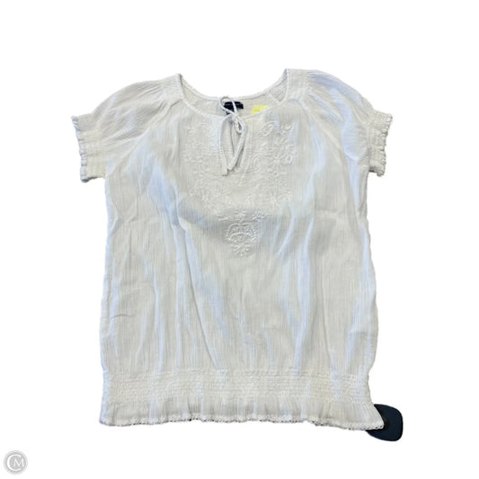 Top Short Sleeve By Tommy Hilfiger In White, Size: S
