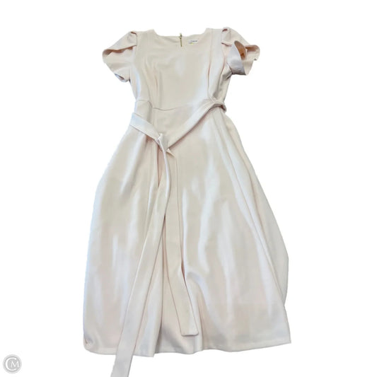 Dress Casual Midi By Calvin Klein In Pink, Size: 12