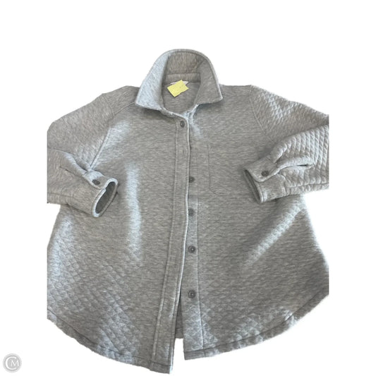 Sweatshirt Collar By Time And Tru In Grey, Size: L
