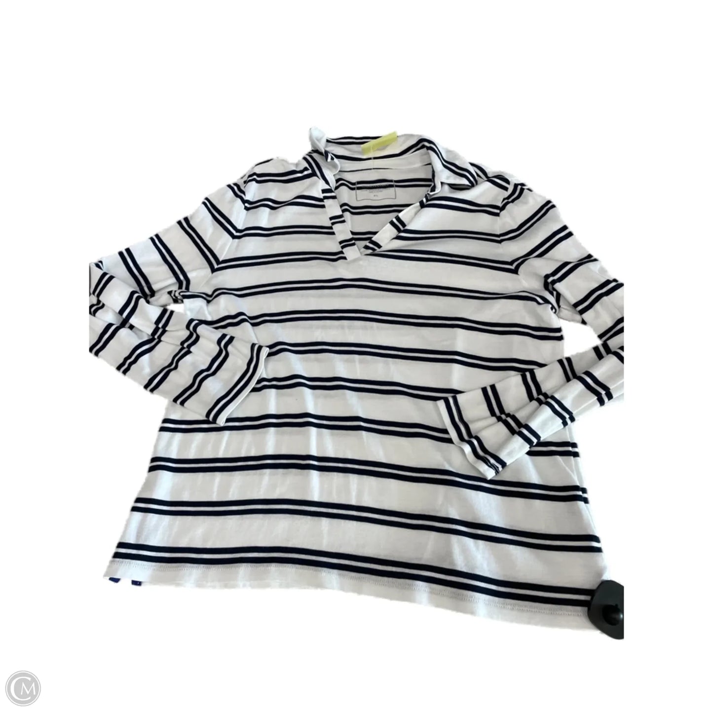 Top Long Sleeve By Charter Club In Striped Pattern, Size: Xl