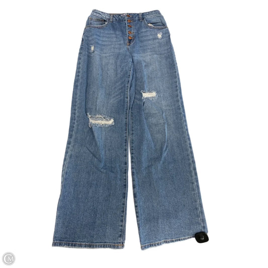 Jeans Wide Leg By So In Blue, Size: 6