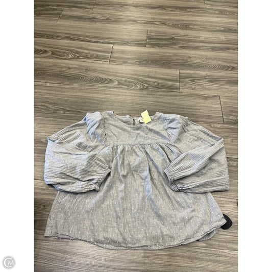 Top Long Sleeve By Ana In Grey, Size: Xl