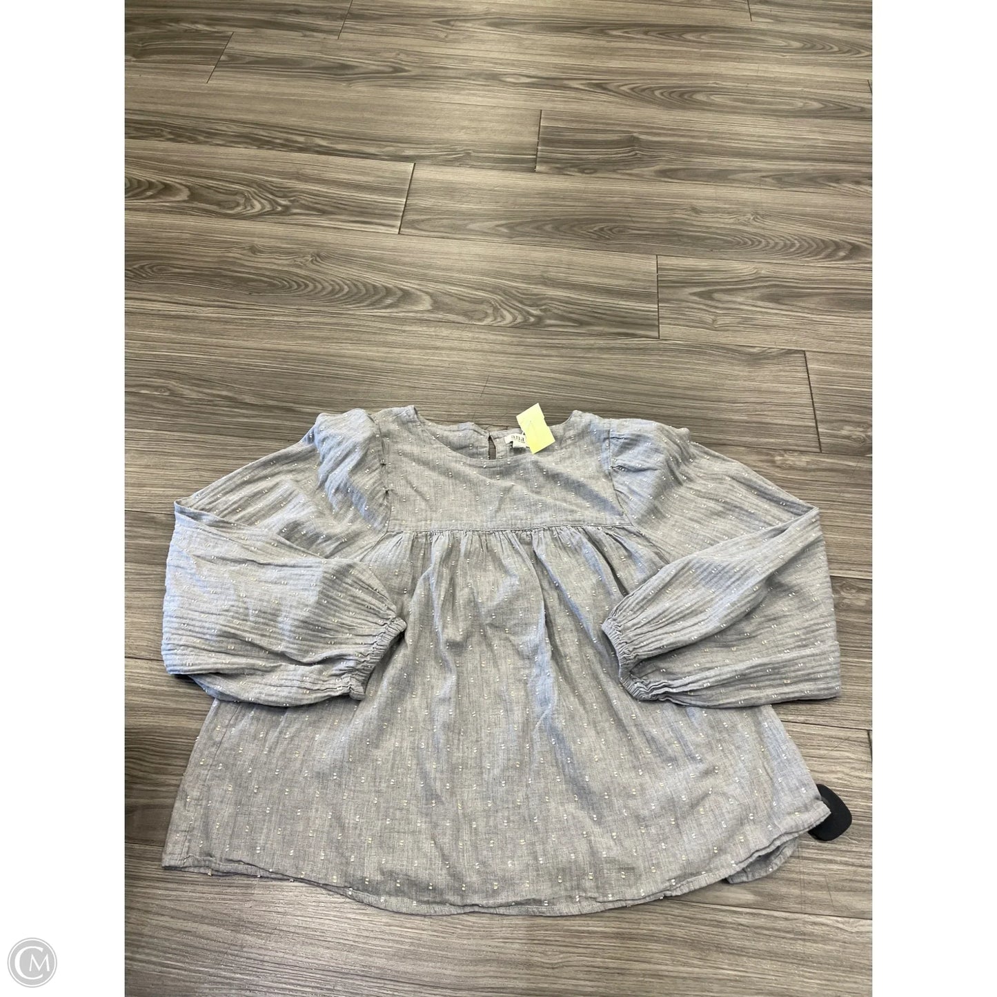 Top Long Sleeve By Ana In Grey, Size: Xl