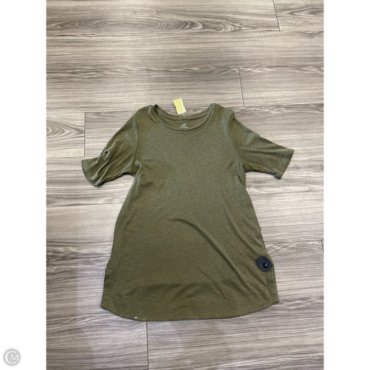 Top Short Sleeve By J. Jill In Green, Size: M