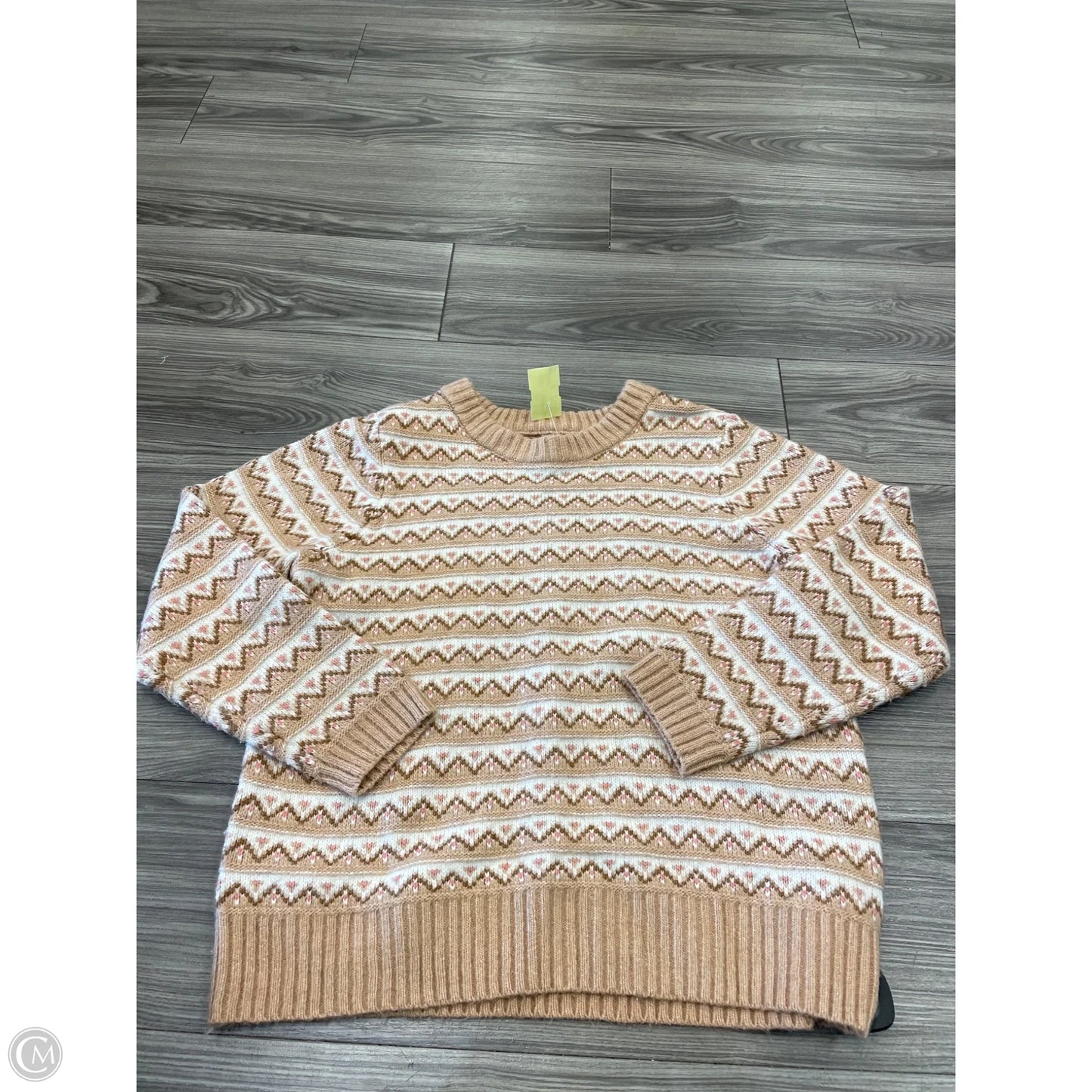 Sweater By Croft And Barrow In Brown, Size: L