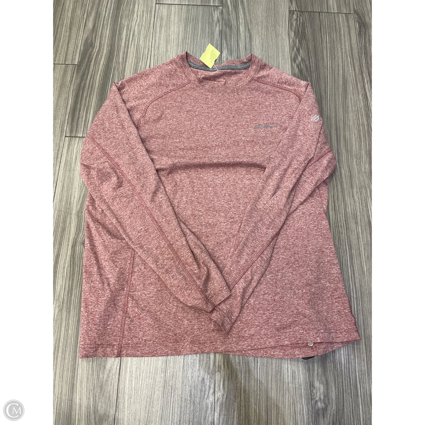 Athletic Top Long Sleeve Collar By Eddie Bauer In Red, Size: M