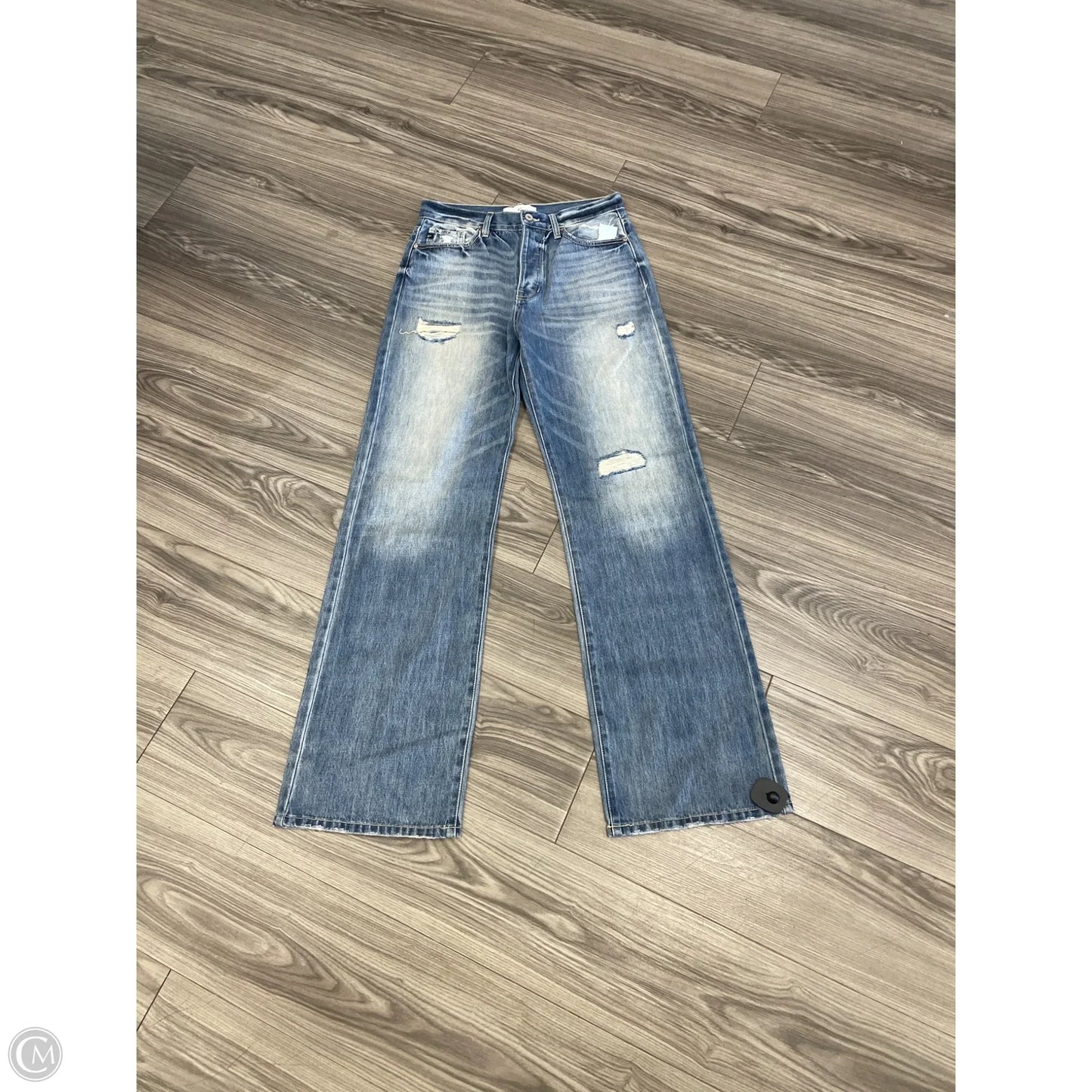 Jeans Wide Leg By Kancan In Blue, Size: 10