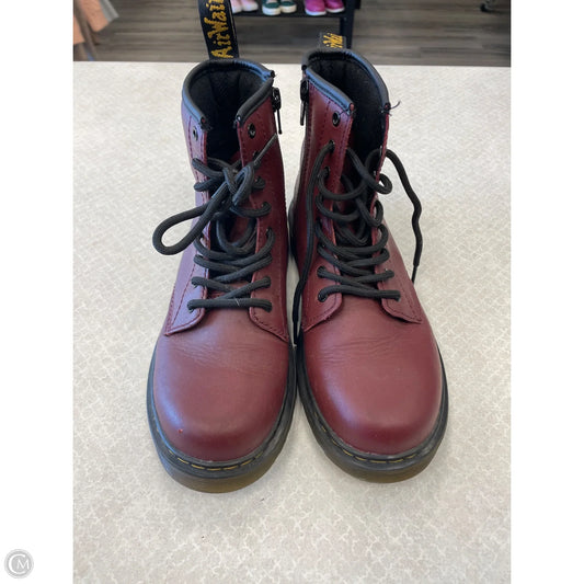Boots Combat By Dr Martens In Red, Size: 5