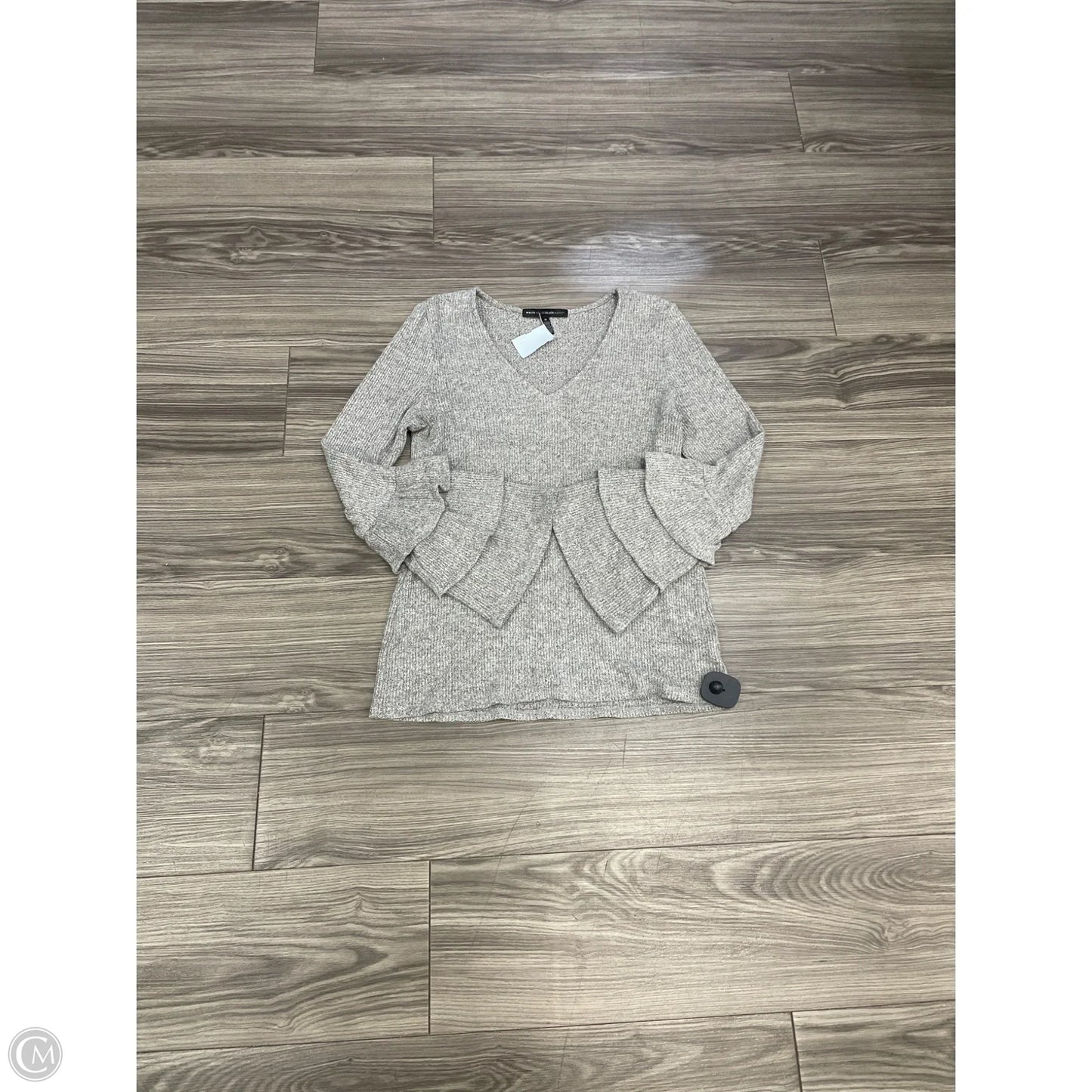 Top Long Sleeve By White House Black Market In Grey, Size: M