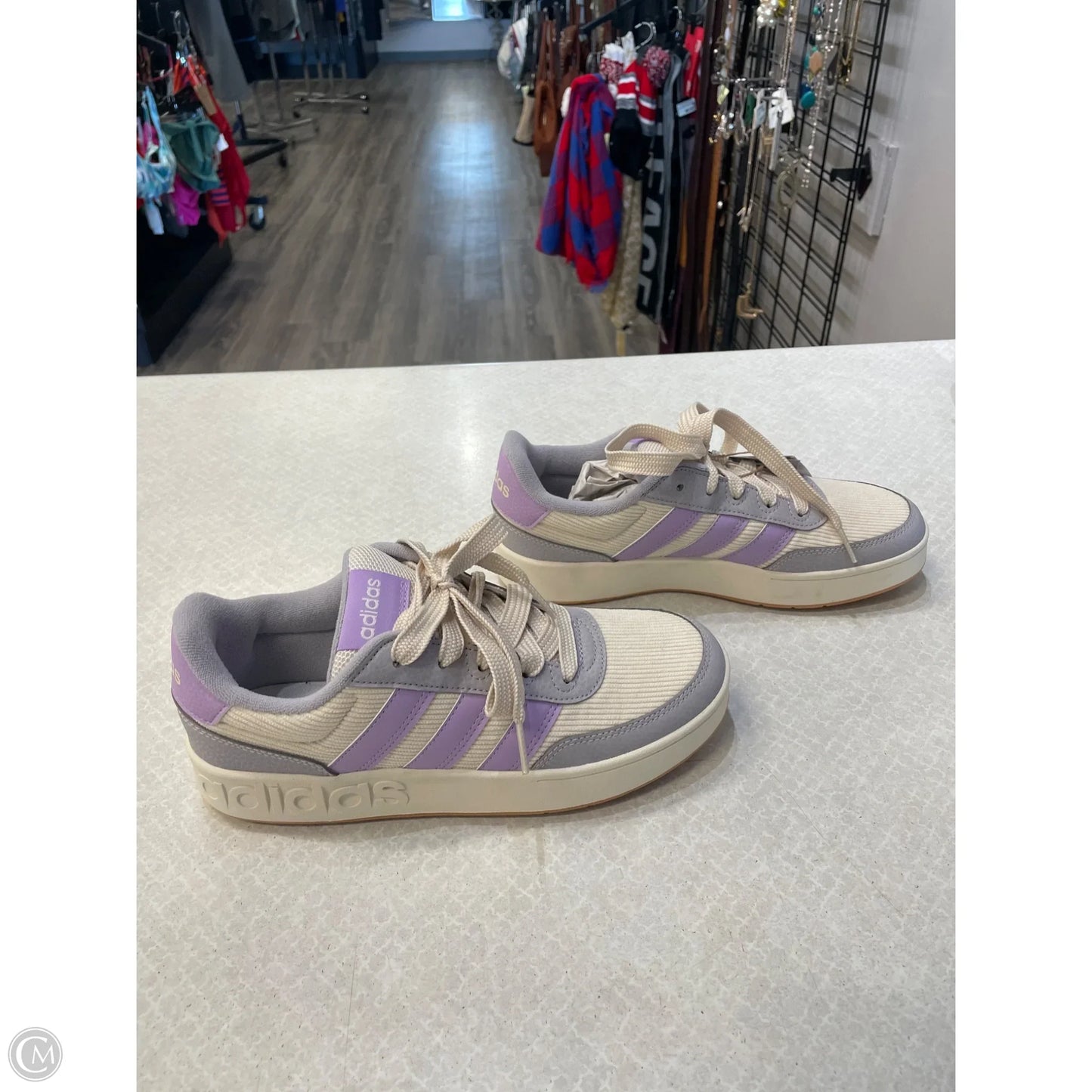 Shoes Sneakers By Adidas In Purple, Size: 5