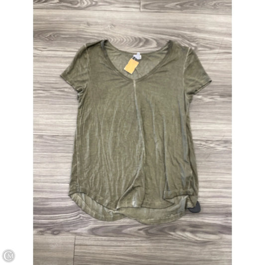 Top Short Sleeve By Cable And Gauge In Green, Size: L