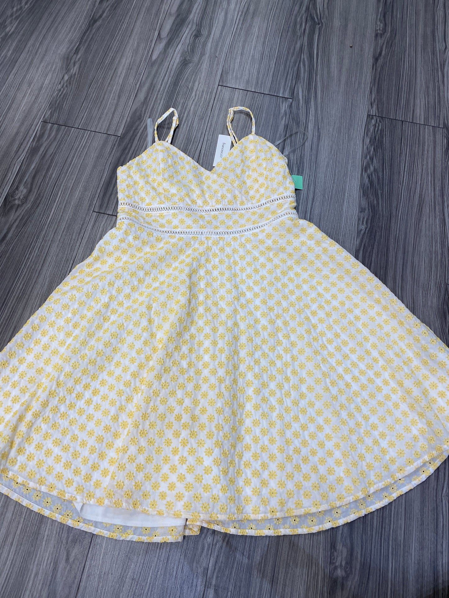 Yellow Dress Casual Short Trixxi, Size Xl