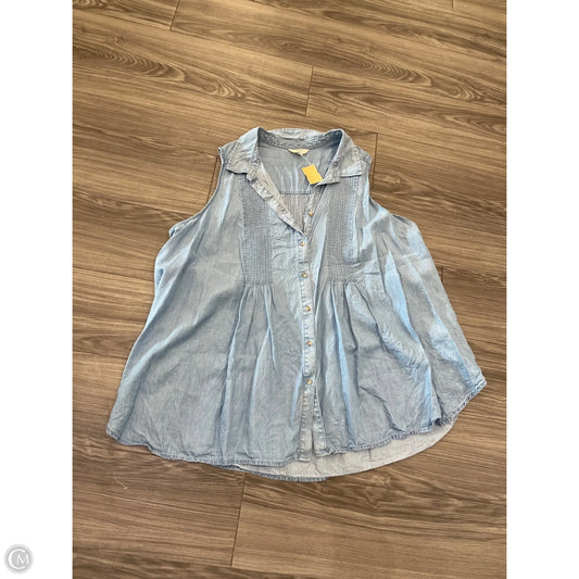 Tank Top By Terra & Sky In Blue, Size: 3x