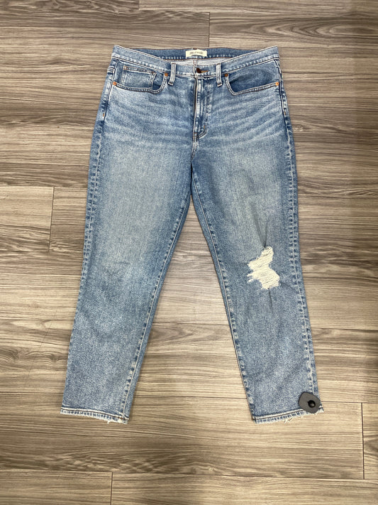 Blue Jeans Straight Madewell, Size 10