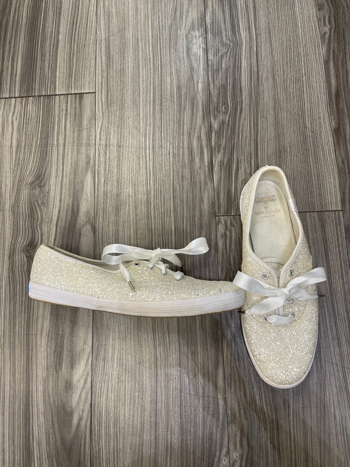 White Shoes Flats Kate Spade, Size 10