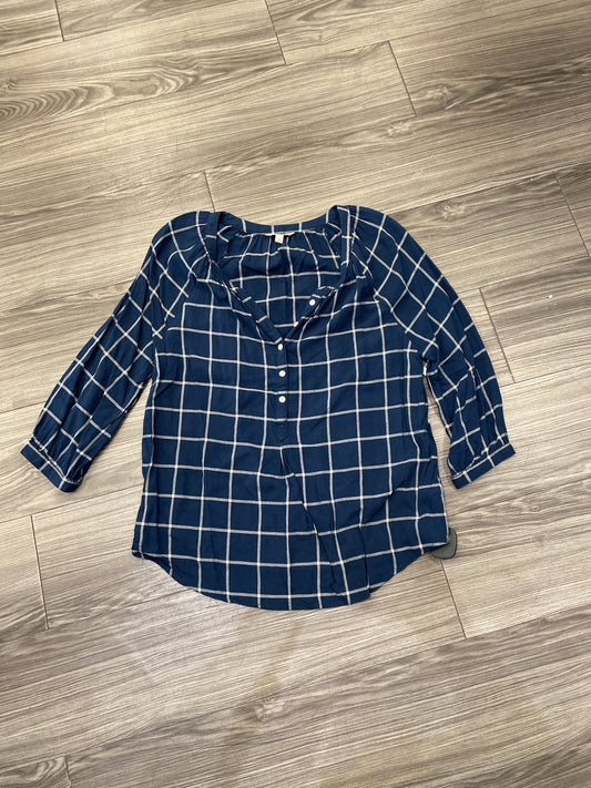 Blouse Long Sleeve By Sonoma In Blue, Size: M