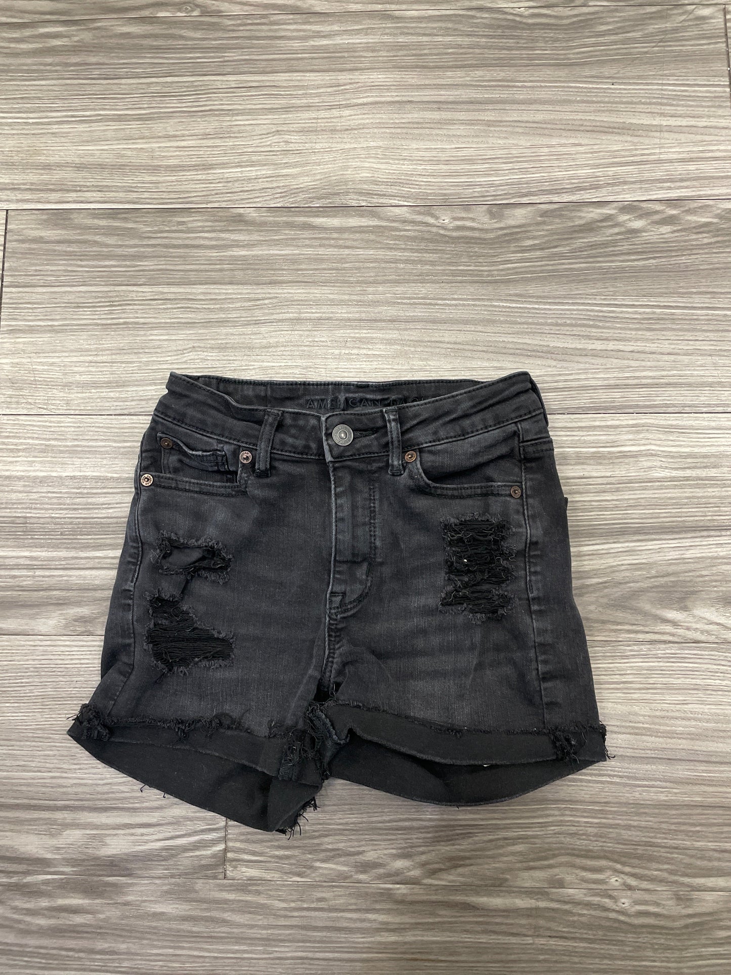 Shorts By American Eagle In Black, Size: 0