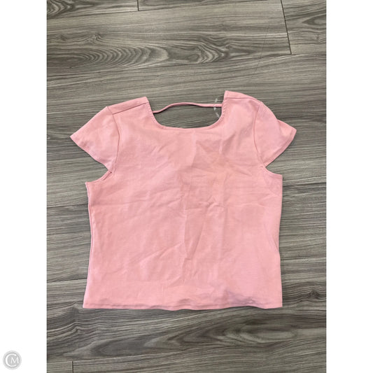 Top Short Sleeve By No Boundaries In Pink, Size: 2x
