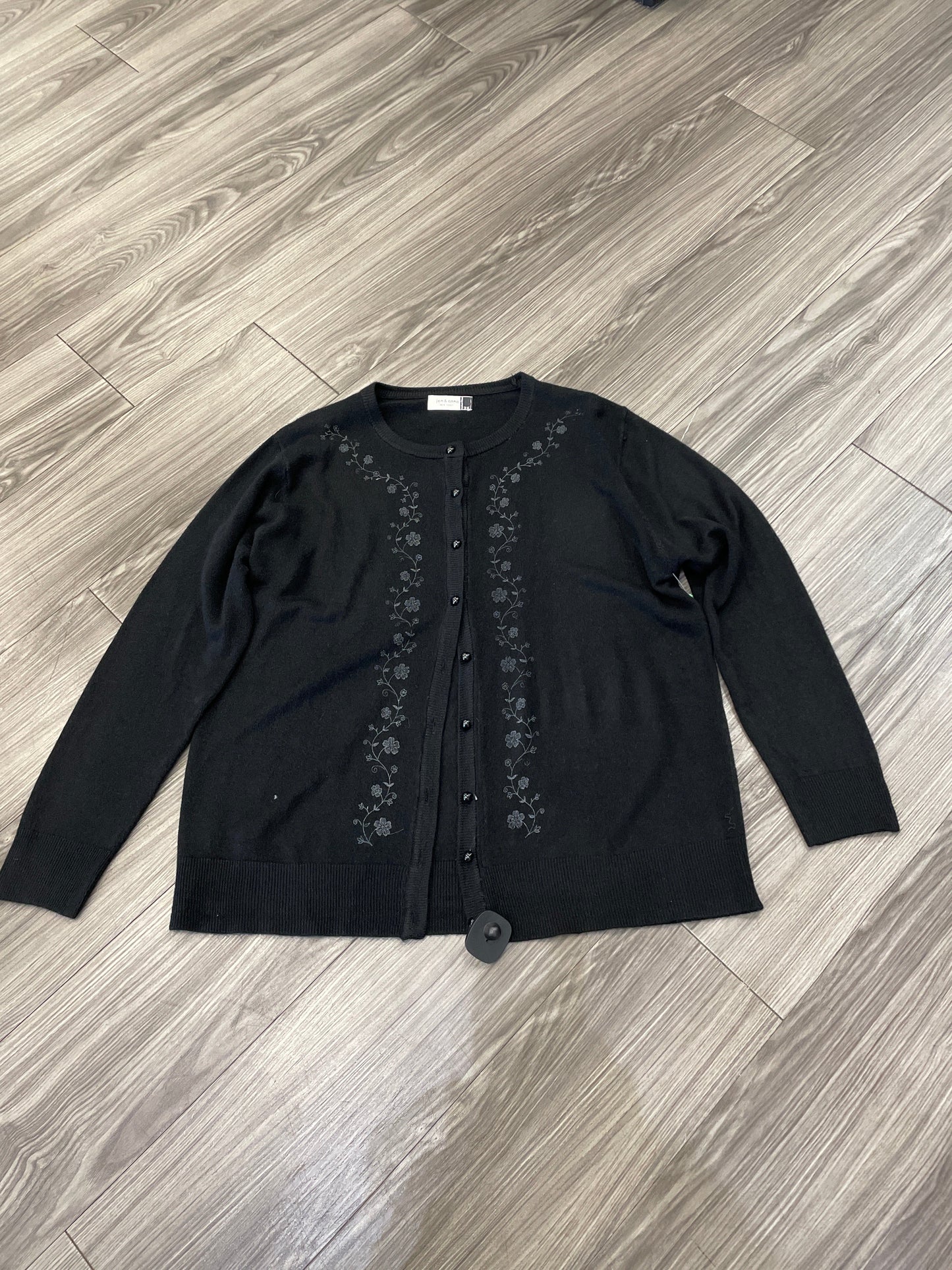 Sweater By Jon And Anna In Black, Size: 3x