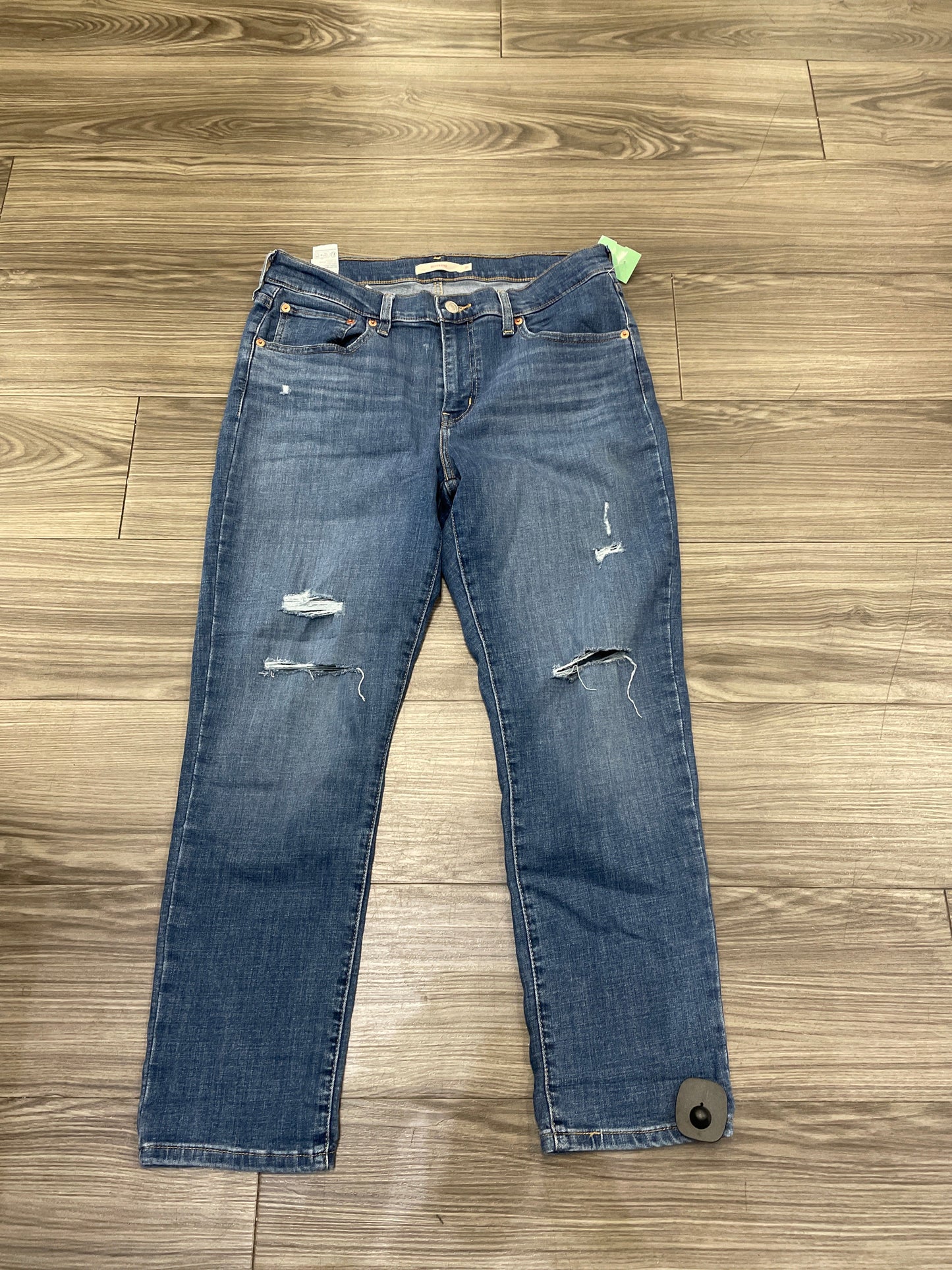 Jeans Boyfriend By Levis In Blue, Size: 8