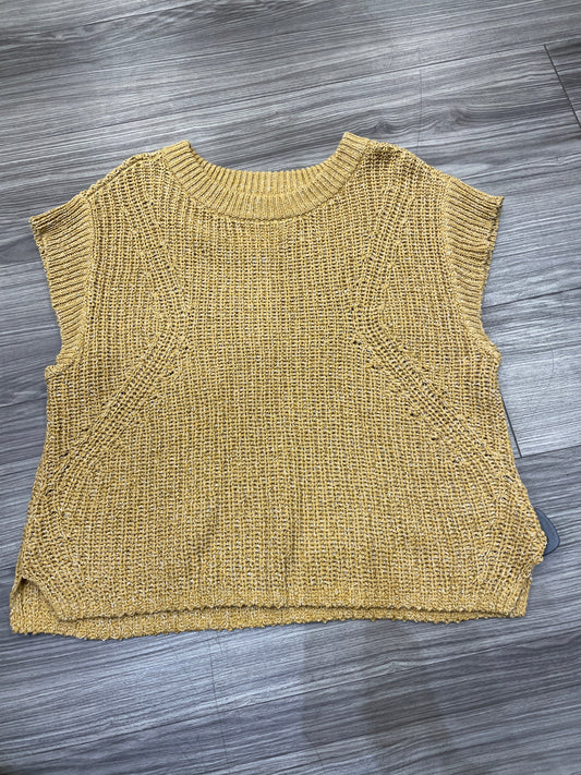 Sweater Short Sleeve By Old Navy In Gold, Size: S