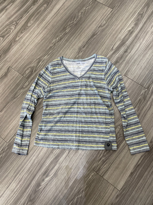 Top Long Sleeve By Sonoma In Grey, Size: L