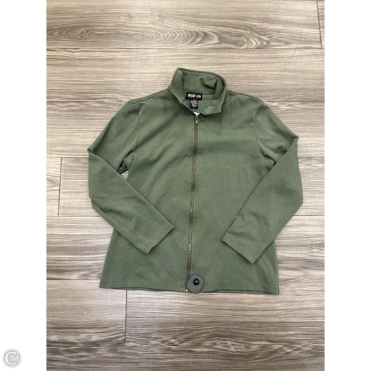 Jacket Shirt By Style And Company In Green, Size: M