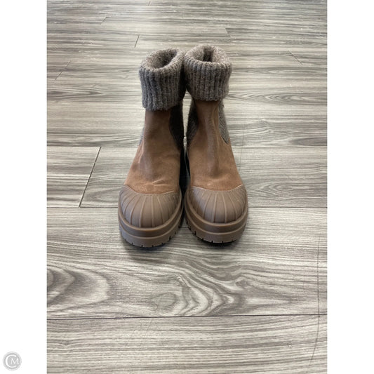 Boots Ankle Heels By Sam Edelman In Brown, Size: 5.5