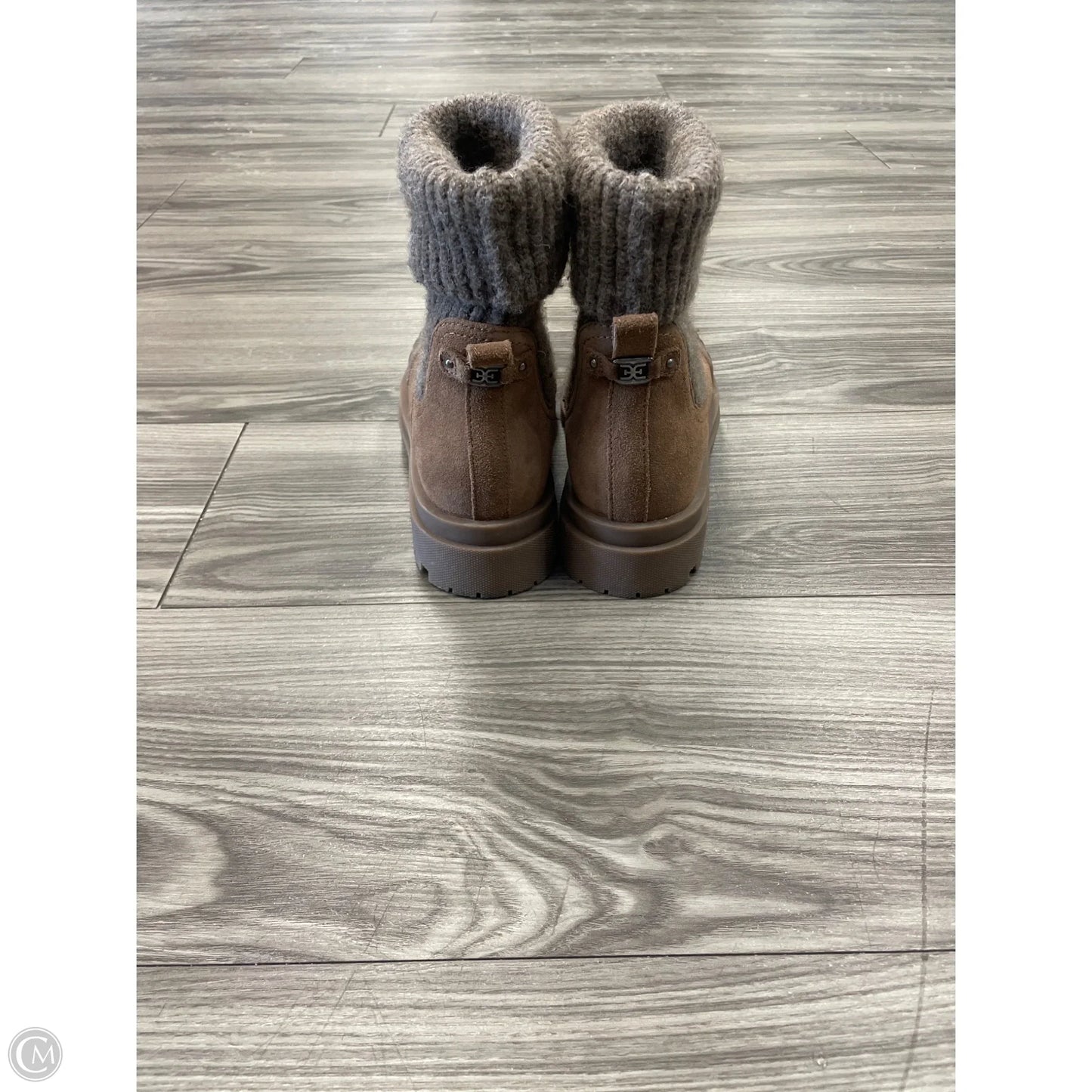 Boots Ankle Heels By Sam Edelman In Brown, Size: 5.5