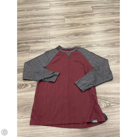 Top Long Sleeve By Eddie Bauer In Maroon, Size: M