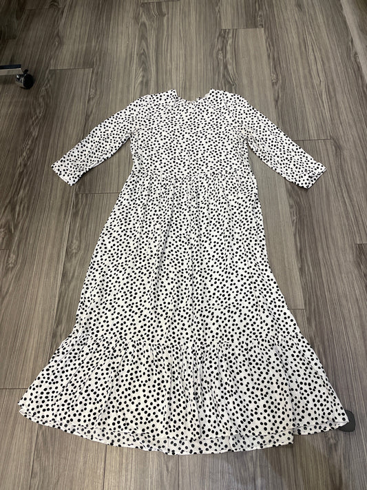 Dress Casual Maxi By Zara In Polkadot Pattern, Size: S