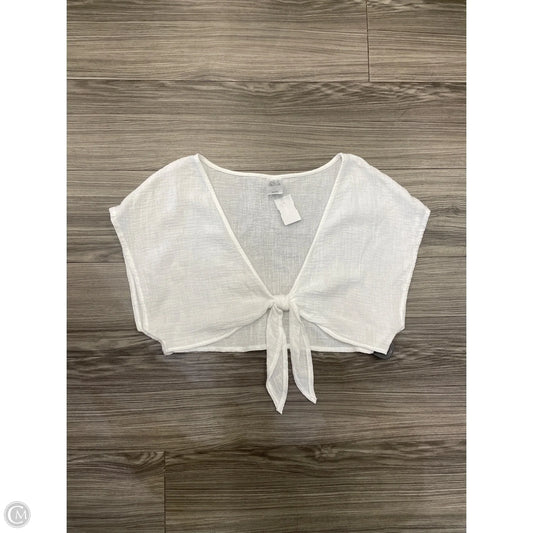 Top Short Sleeve By Wild Fable In White, Size: L