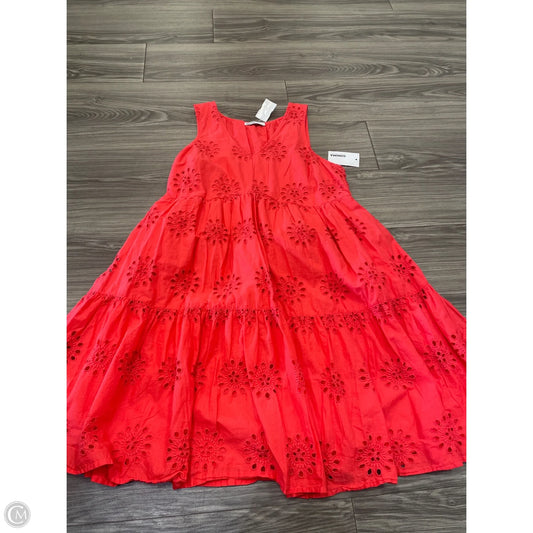 Dress Casual Midi By Sonoma In Red, Size: M