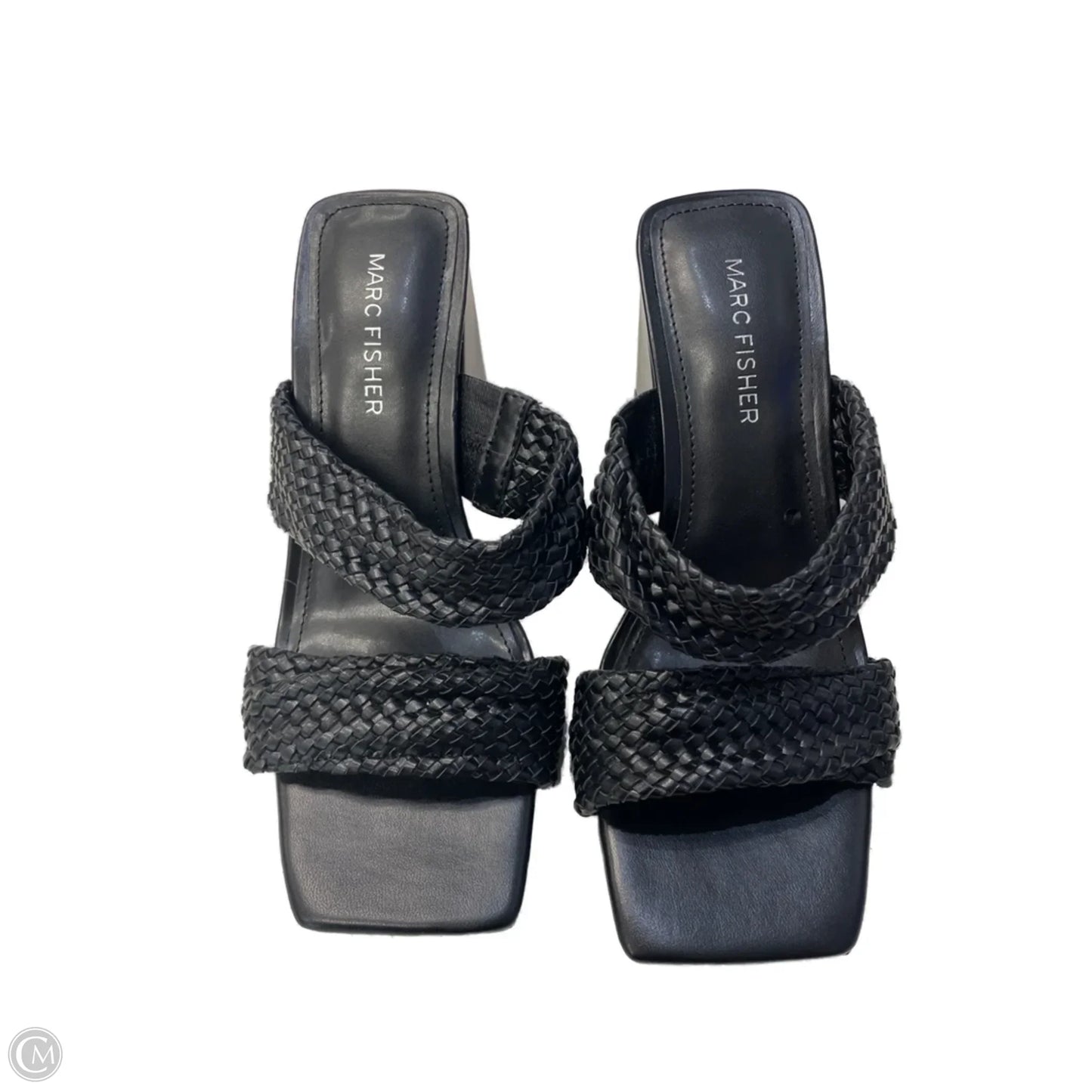 Sandals Heels Block By Marc Fisher In Black, Size: 7