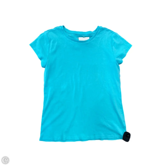 Top Short Sleeve Basic By Liz Claiborne In Teal, Size: L