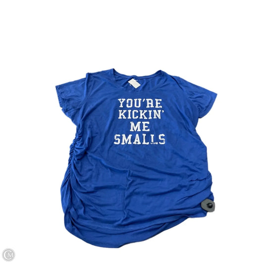 Maternity Top Short Sleeve By Motherhood, Size: 3x