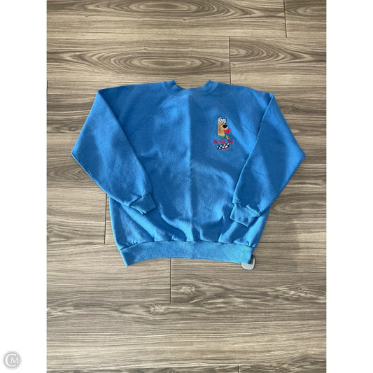 Sweatshirt Crewneck By Hanes In Blue, Size: M