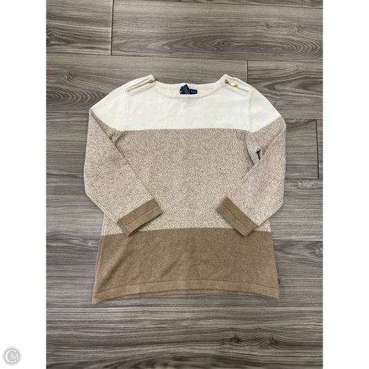 Sweater By Karen Scott In Striped Pattern, Size: S