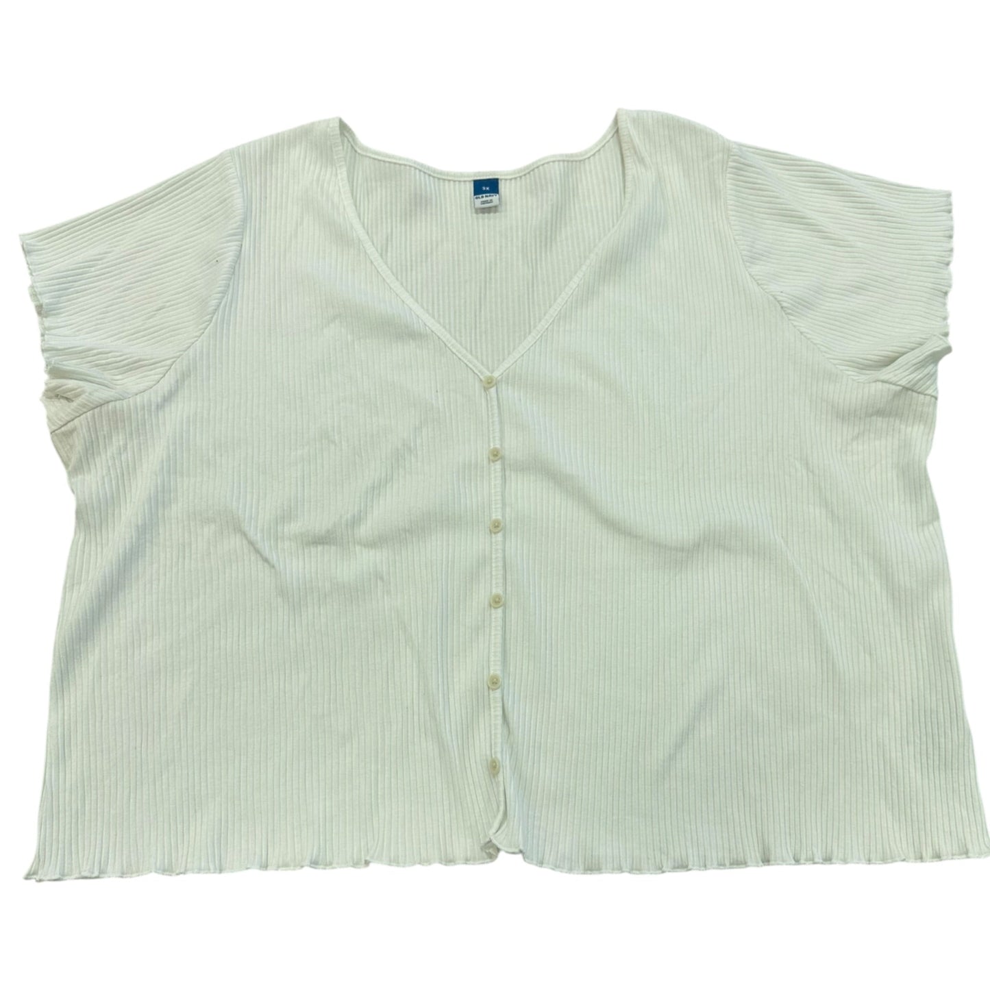 Top Ss Basic By Old Navy In White, Size:3X